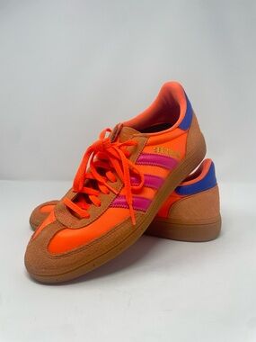 adidas neon Orange & Pink Spezial Suede Low-Tops men’s 8